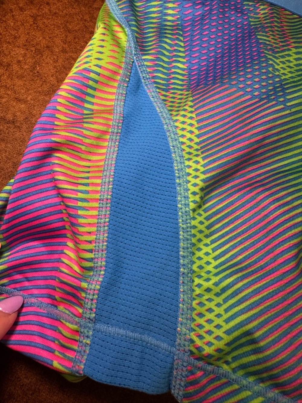 Nike Pro Light Blue Performance Shorts - Picture 4 of 5